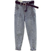Jeans Women Pants 2019 Autumn High Waist Jean Femme Pantalon Trousers Streetwear Vintage Ankle-Length Fitness Harem Denim Pants