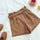 CamKemsey Korean Brief Design White Suit Shorts For Women 2019 Fashion Solid High Waist Wide Leg Shorts With Belt 5 Colors