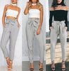 2019 Women High Waist Elastic Harem Pants Casual Chffion OL Lady Ankle Length Capris Trouser Women Clothing Pencil Pants