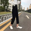 Jeans Women Spring Summer Trendy Simple Korean Style All-match Solid Hole Soft High Waist Streetwear Womens Trousers Chic Casual