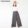 Vero Moda New Women's Decorative Leisure Waist Buckle Wide-leg Casual Capri Pants | 31836J522