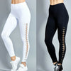 Fashion Women High Waist Lace Up Leggings Pencil Pants Slim Bandage Trousers Gym Fitness Training Track Pants