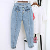 2020 Spring Summer Boyfriend Harem Denim Pants Fashion Women High Waist Female Autumn Mom Jeans Pantalones Mujer Plus Size 5XL