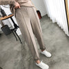 Women Pants Thicken Pencil Pants Female Work Suit Pant 2019 Autumn Winter Plus Size OL Style Loose Wool Trousers Capris 6648 50