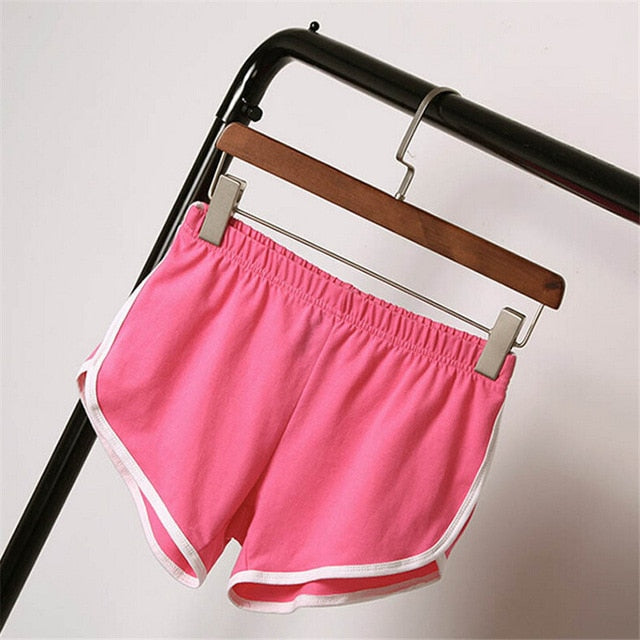 Summer Women Sports Shorts Short Pants Gym Workout Waistband Running Jogging Short Size S-XXL