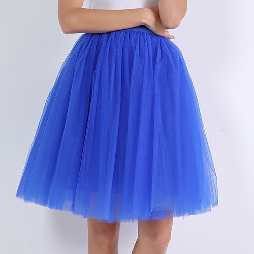 Party Train Puffy 5Layer 60CM Fashion Women Tulle Skirt Tutu Wedding Bridal Bridesmaid Overskirt Petticoat Lolita Saia 2019