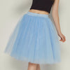 Party Train Puffy 5Layer 60CM Fashion Women Tulle Skirt Tutu Wedding Bridal Bridesmaid Overskirt Petticoat Lolita Saia 2019