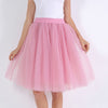 Party Train Puffy 5Layer 60CM Fashion Women Tulle Skirt Tutu Wedding Bridal Bridesmaid Overskirt Petticoat Lolita Saia 2019