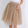 Party Train Puffy 5Layer 60CM Fashion Women Tulle Skirt Tutu Wedding Bridal Bridesmaid Overskirt Petticoat Lolita Saia 2019