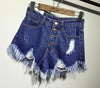 female fashion casual summer cool women denim Shorts high waists fur-lined leg-openings Plus size sexy short Jeans