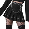 SUCHCUTE Pleated women skirts Modis gothic A-line mini skirt spring 2020 black streetwear wild chrismas party outfits