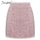 Simplee A-line lace embroidery women skirt Casual streetwear autumn female short skirt Party club ladies mini pink skirts