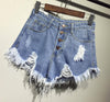 2017 new arrival casual summer hot sale denim women shorts high waists fur-lined leg-openings Plus size sexy short Jeans TJ1115