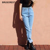 Summer black high waist jeans skinny boyfriend jeans for women blue vintage jeans denim patns women streetwear 2019 korean style