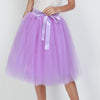 6Layers 65cm Fashion Tulle Skirt Pleated Tutu Skirts Womens Lolita Petticoat Bridesmaids Vintage Midi Skirt Jupe Saias faldas