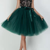 6Layers 65cm Fashion Tulle Skirt Pleated Tutu Skirts Womens Lolita Petticoat Bridesmaids Vintage Midi Skirt Jupe Saias faldas