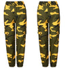 Womens Camo Cargo Trousers Casual Pants Military Army Combat Camouflage Jeans Jeans High Waist Trouser