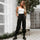 Plus Size Pants Women Casual High Waist Cargo Pants Women Loose Solid Black Khaki White Trousers Pockets Elastic Waist Bottoms