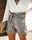 2019 Womens Striped High Waist Shorts Bandage Pockets Ladies Summer Casual Beach Mini Shorts Streetwear S-XL