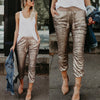 New Fashion Women High Waist Skinny Pants Sequin Glitter Leggings Trousers Evening Dance