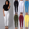 Women Pencil Stretch Casual Look Denim Skinny Jeans Pants High Waist Trousers