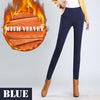 High waist women pants capri 2018 winter warm fleece office work pencil pants plus size ladies formal trousers pantalon femme