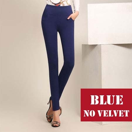 High waist women pants capri 2018 winter warm fleece office work pencil pants plus size ladies formal trousers pantalon femme