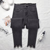 Jeans Women Elegant Streetwear Ulzzang All-match Spring Autumn High Waist Female Korean Style Slim Tight Simple Womens Trousers