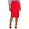 CACNCUT Big Size High Waist Bag Thigh Skirt Business Casual Skirt For Women 2019 Plus Size Bodycon Pencil Office Skirt Black 6XL