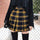 Mini Skirt Fashion Harajuku High Waist Short Pleated Skirts Women Preppy Style Uniforms Ladies kawaii Yellow Plaid Mini Skirt