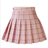 Mini Skirt Fashion Harajuku High Waist Short Pleated Skirts Women Preppy Style Uniforms Ladies kawaii Yellow Plaid Mini Skirt