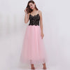 Party Train Fashion Womens Lace Princess Fairy 4 layers 100 cm Voile Tulle Skirt Bouffant Puffy Fashion Skirt Long Tutu Skirts