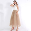 Party Train Fashion Womens Lace Princess Fairy 4 layers 100 cm Voile Tulle Skirt Bouffant Puffy Fashion Skirt Long Tutu Skirts