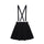 Clip Velvet Strap Skirts Women Gothic Harajuku Spring Summer Mini Skirts Korean Short Skirts Sexy A-Line School Skirt Black 2019