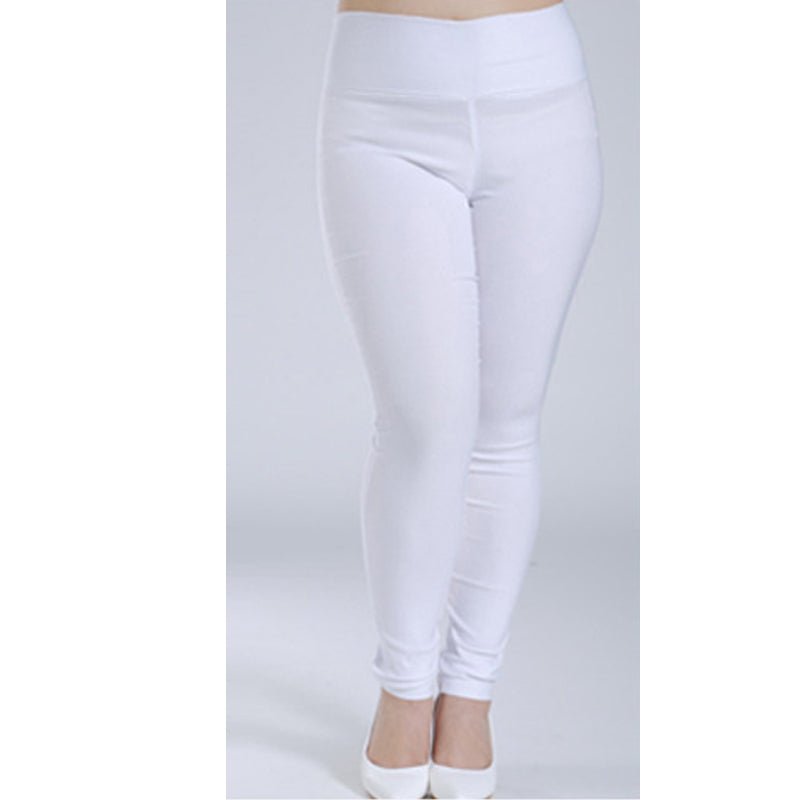 Stretch Leggings For Women High Waist Women Pencil Pants capris White Black Femme Trousers plus Big Size 5xl 6xl Ladies Pantalon