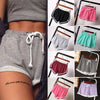 Summer Women Casual Running Sports Shorts Waistband Elastic Waist Shorts Fashion Hot Female Girls Cotton Solid Loose Shorts