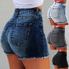 Shorts Women Jean Denim Short Straight Women High Waist Tassel Summer Shorts Femme Push Up Skinny Slim Denim Short