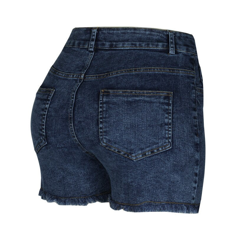 Fashion Women Summer High Waisted Denim Shorts Jeans Women Short 2019 New Femme Push Up Skinny Slim Denim Shorts