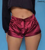 Soft Pink Silk Satin Shorts Women Sexy High Waist Bodycon Flannel Short Pants Pantalones Mujer Fitness Sleep Wear