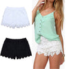 Woman Summer Lace Floral Shorts Summer New Ladies Mini Mesh Lace Crochet Flower Tiered Women Short Pants Summer Clothing