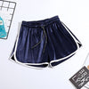 Summer Elastic Waist Striped Shorts Women Solid Loose Plus Size Sport Shorts 5XL Gym Running Female Fashion Wild Cotton Shorts