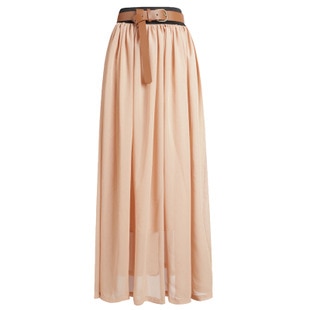 New Brand Fashion Designer Sexy Style Skirt  Women Sexy Chiffon Candy Color Long Skirt High Quality  Nice designs Hot selling