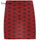 Sweetown Red Velvet High Waist Skirt Streetwear Heart Print Zipper Cute Skirts Womens Preppy Style A-Line Mini Skirt Harajuku