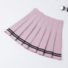 XS-3XL Women Skirt Preppy Style High Waist Chic Stitching Skirts Summer Student Pleated Skirt Women Cute Sweet Girls Dance Skirt