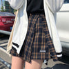 Casual Basic Fashion All Match Plaid Vintage Irregular High Waist College Wind 2018 New Fashion Female Women Mini Skirts