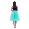 5Layers 65cm Summer vintage skirts women Elastic High Waist tulle mesh Petticoat Pleated tutu skirt women Saias midi faldas jupe