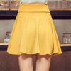 Danjeaner M-5XL 10 Colors Women's High Waist Pleated Skirts Pants 2018 Summer  Super Elastic Mini Skirts Faldas Mujer Saias