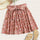 SHEIN Boho Navy Ditsy Floral Print Paperbag Waist Belted Flared Skirts Womens Summer 2019 Casual Frilled Pleated Mini Skirt