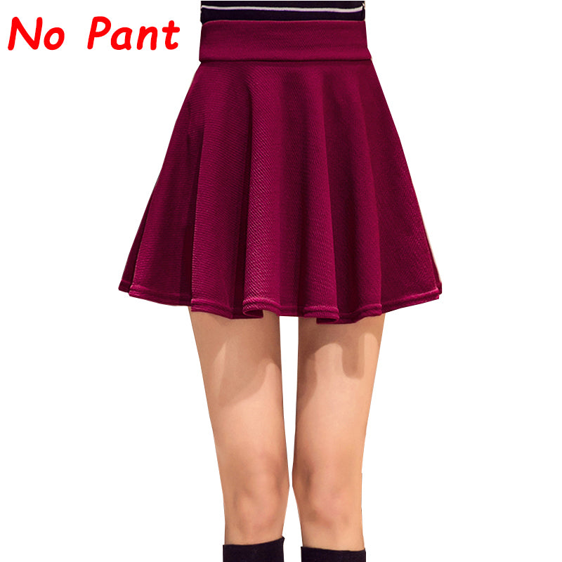 Plegie M-5XL Skirts Womens Plus Size Tutu School Short Skirt Pants Suitable For The Whole Year Mini Saia High Waist Faldas Mujer