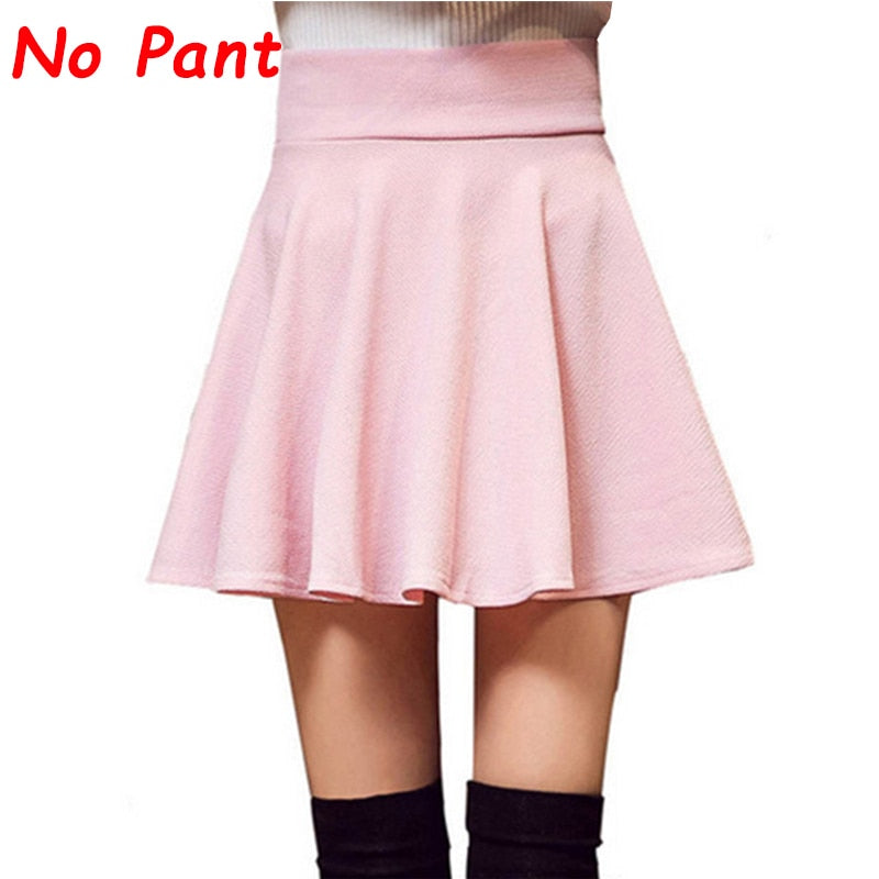 Plegie M-5XL Skirts Womens Plus Size Tutu School Short Skirt Pants Suitable For The Whole Year Mini Saia High Waist Faldas Mujer